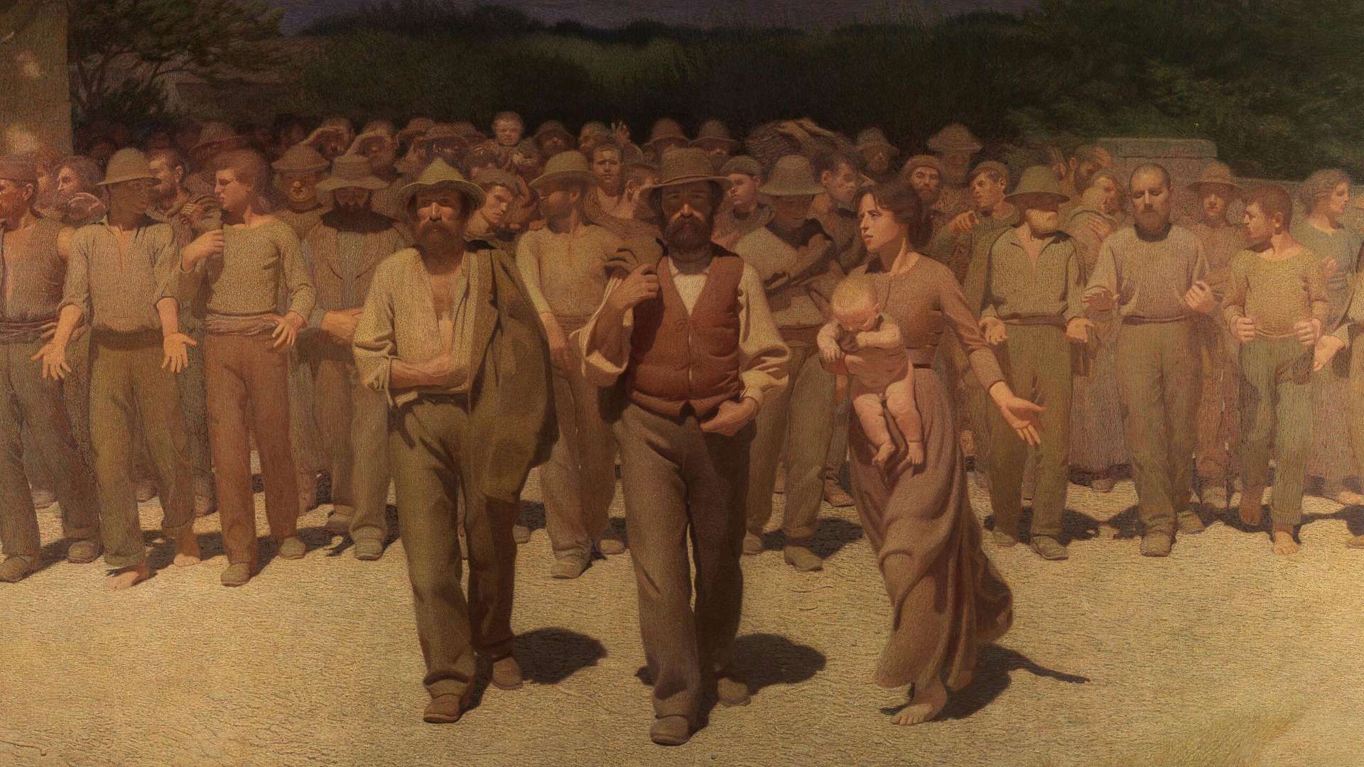 Pellizza da Volpedo, Il Quarto Stato, 1901, GAM - Galleria Arte Moderna, Milan