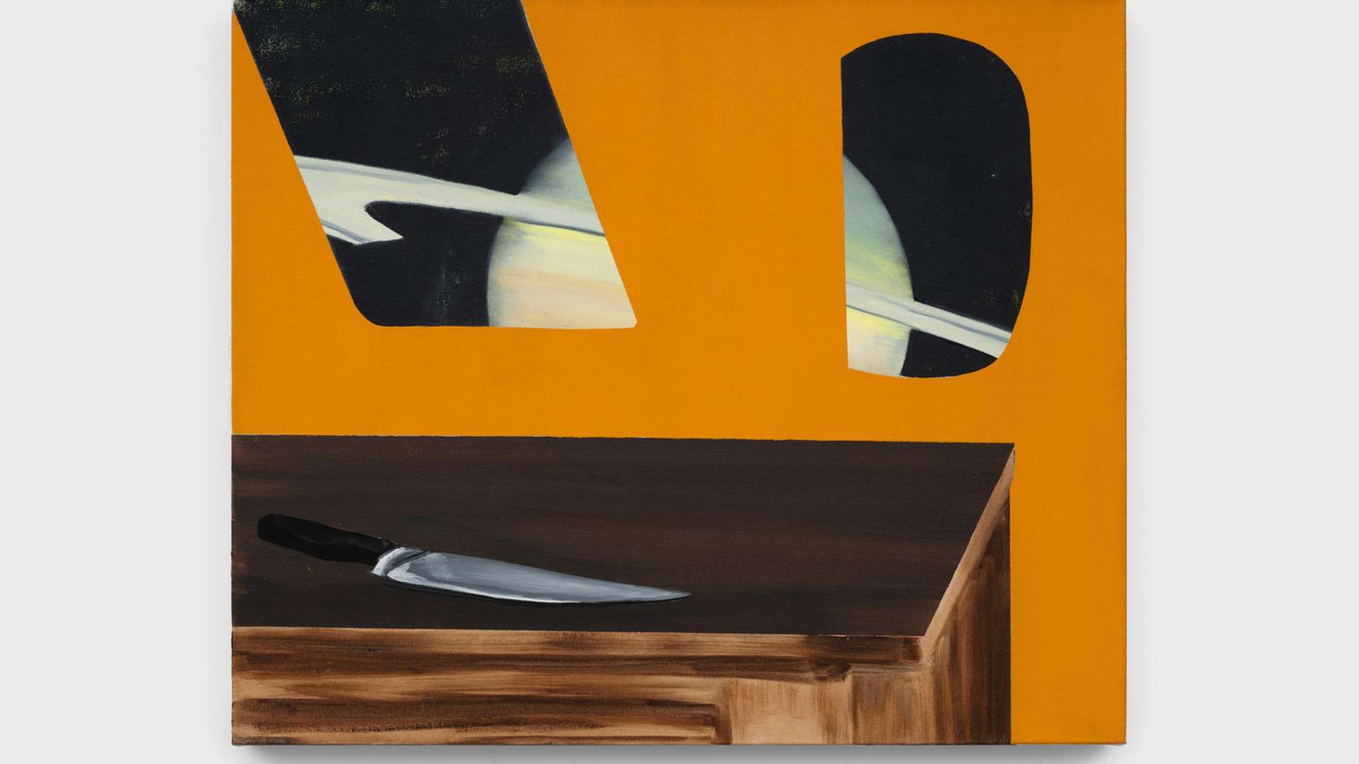 Dexter Dalwood, 2059 (knife), 2021, Oil on canvas, 60 &times; 72 cm | &copy; Dexter Dalwood | Courtesy Lisson Gallery