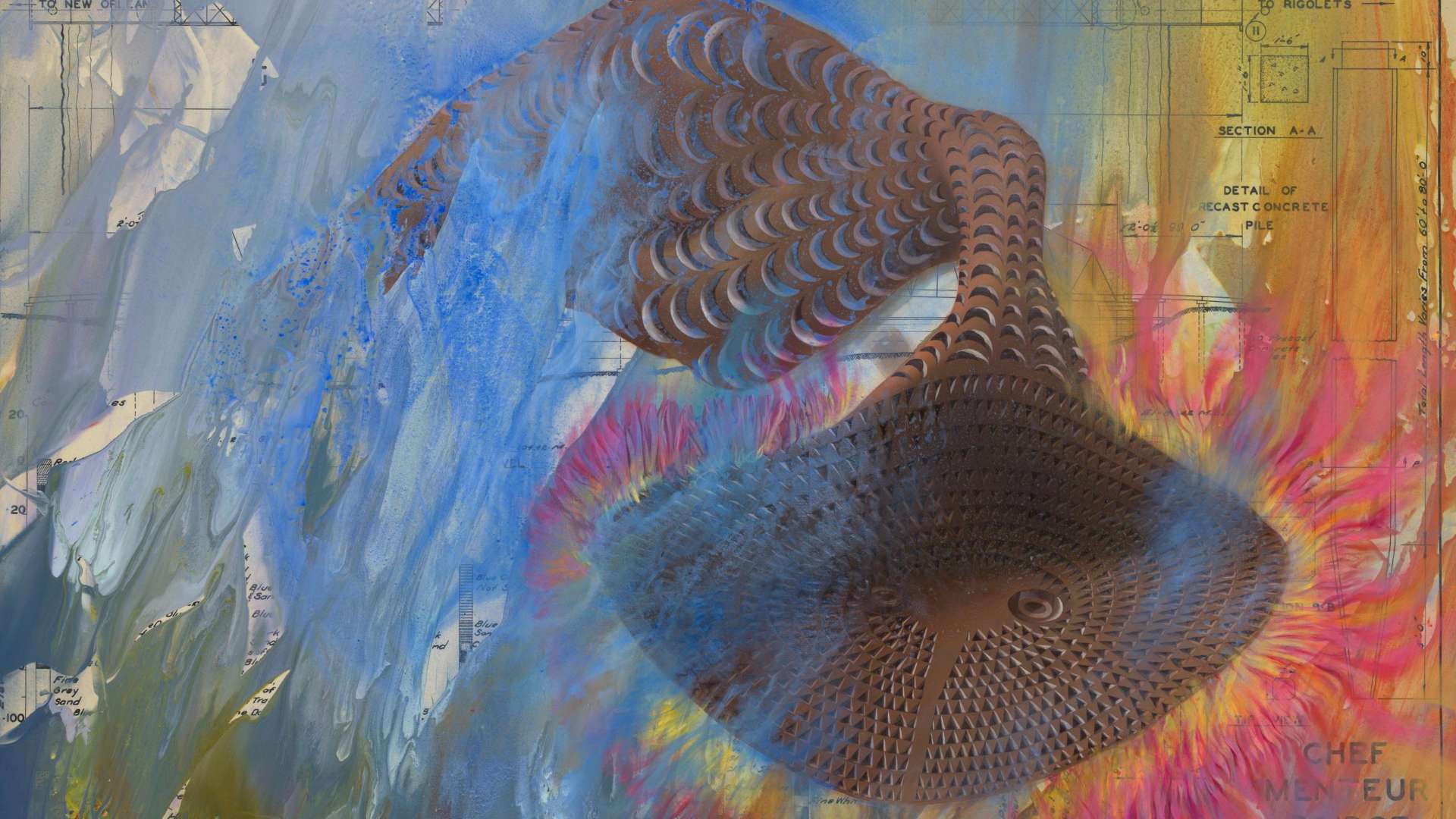 Firelei Baez, Spiralism (or an understanding, sun minded), 2025, Acrylic and oil on canvas, 318.8 &times; 248.9 &times; 2.5 cm | Courtesy Hauser&Wirth | Photo: Mats Nordman