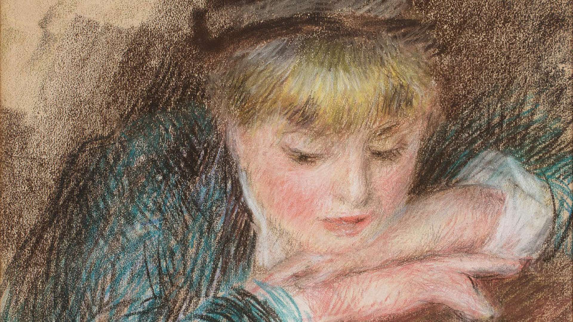 Pierre-Auguste Renoir, Jeune femme pench&eacute;e sur un balcon, dit aussi La Loge, 1879 | Courtesy &copy; 2023 Fondation Bemberg | Photo: Mathieu Lombard
