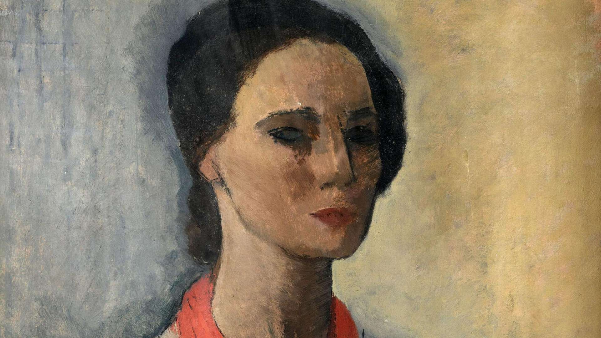 Bice Lazzari, Autoritratto, 1929, Olio su cartone preparato, 72 &times; 50 cm