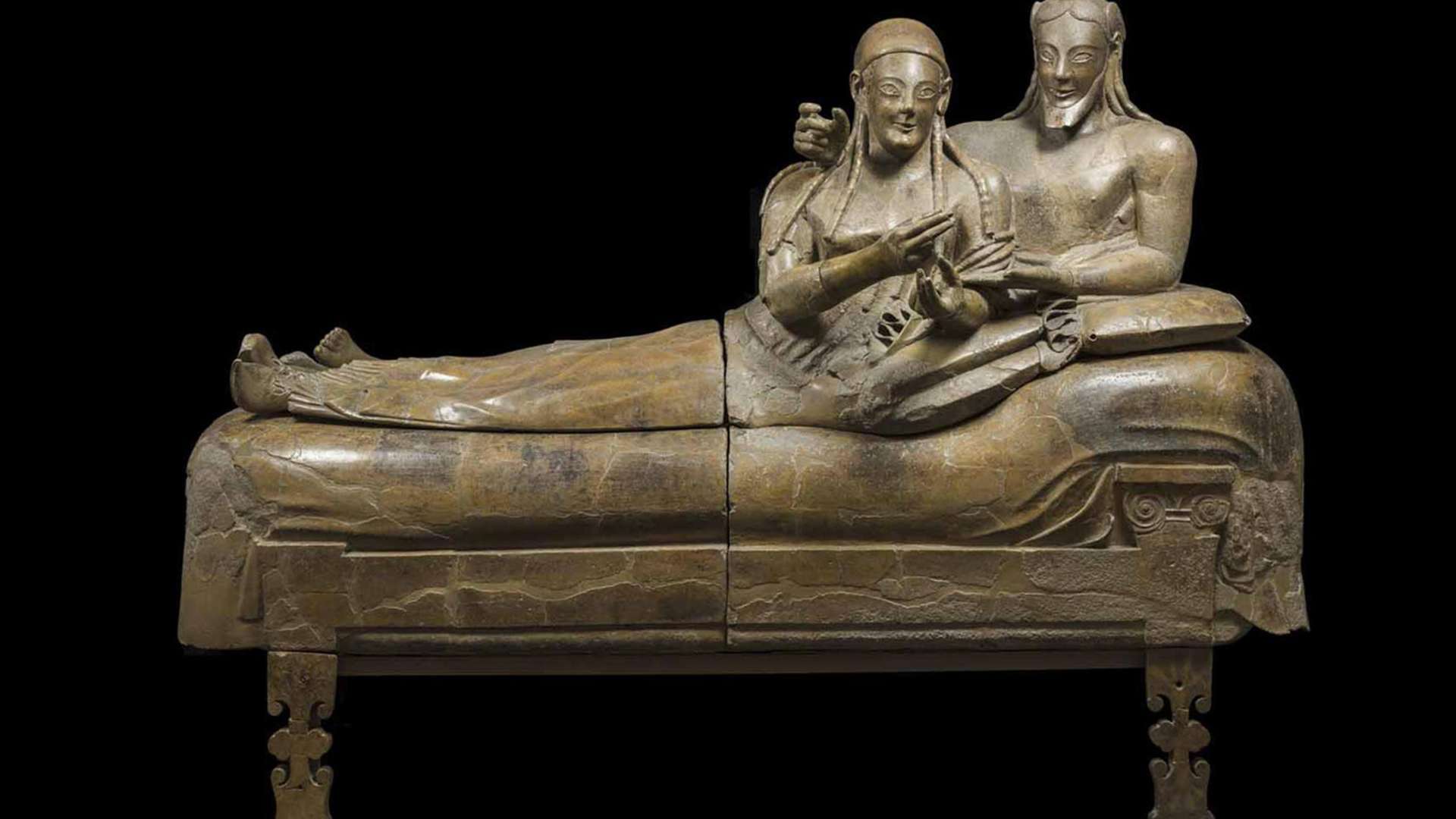 Sarcophagus of the Spouses, 530-520 BC | Courtesy Museo Nazionale Etrusco di Villa Giulia, Rome