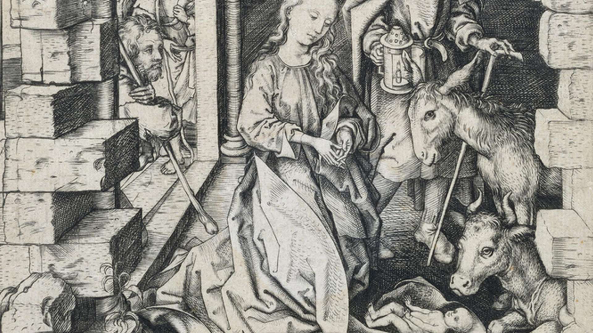 Martin Schongauer, The Nativity, Circa 1471-1473, Engraving | Courtesy The National Museum of Western Art, Tokyo