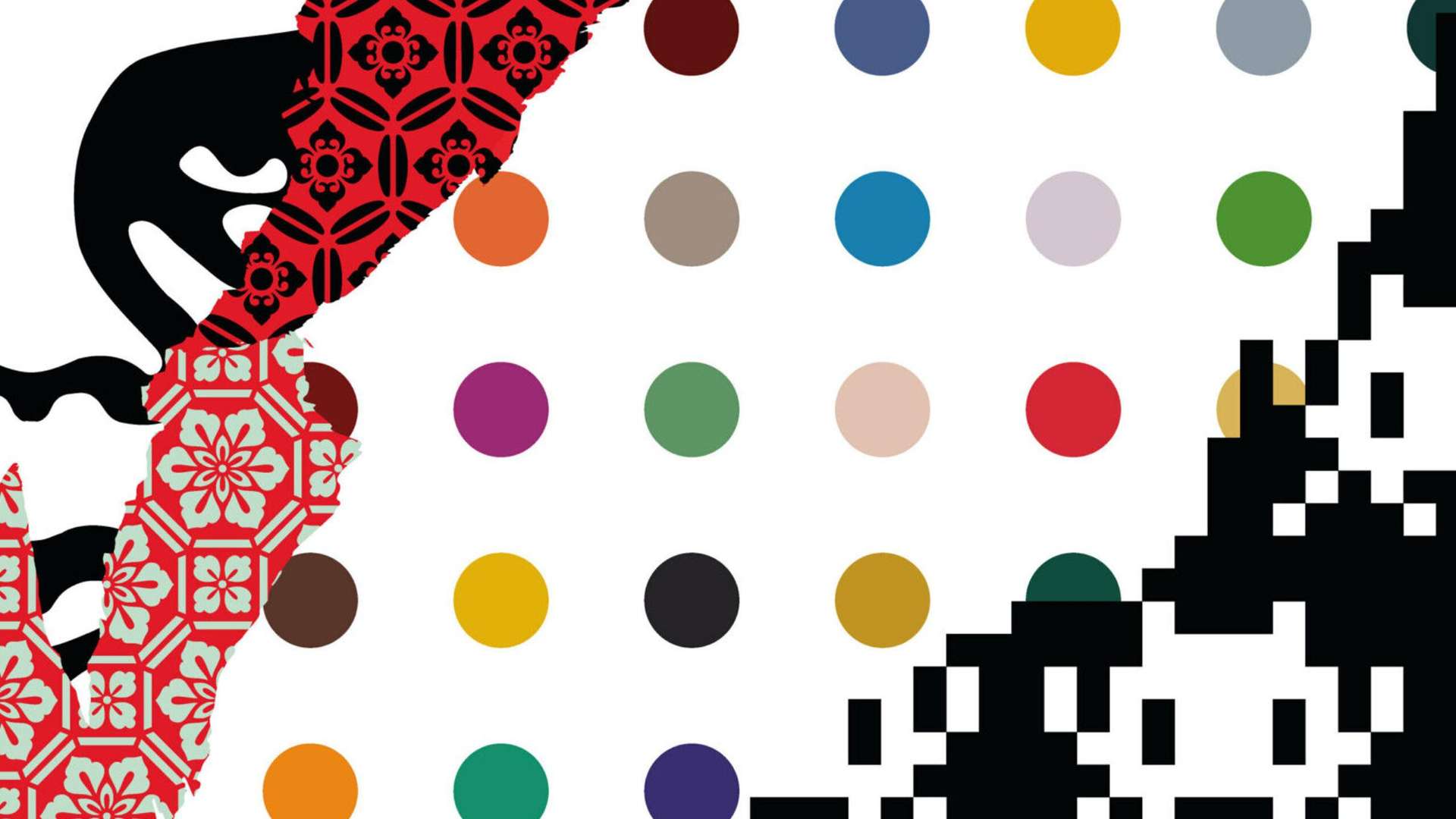 Triple Trouble, Shepard Fairey, Damien Hirst and Invader at Newport Street Gallery | Courtesy &copy; Shepard Fairey, Damien Hirst, Invader