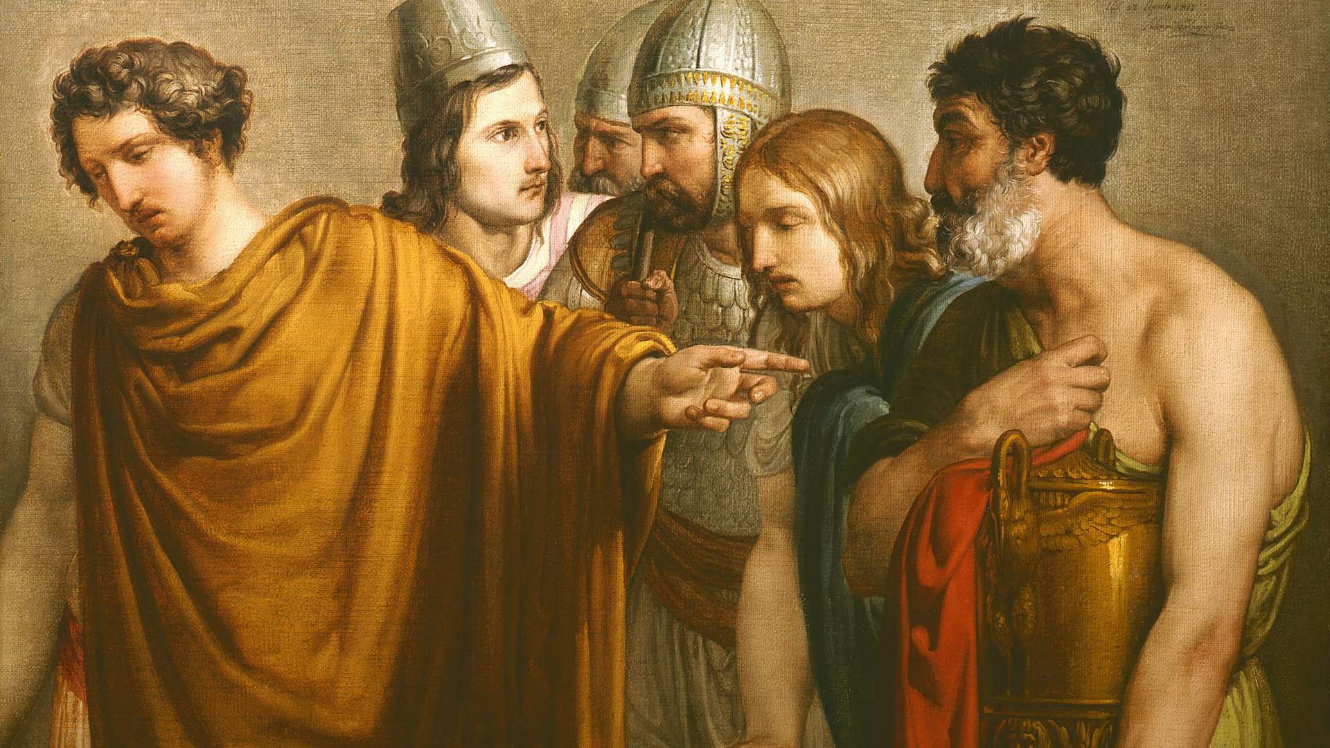 Francesco Hayez, La morte di Abradate, 1813, Olio su tela, 74 &times; 95 cm, Collezione Fondazione Cariplo, Gallerie d&rsquo;Italia, Milano | Foto: Paolo Vandrasch, Milano