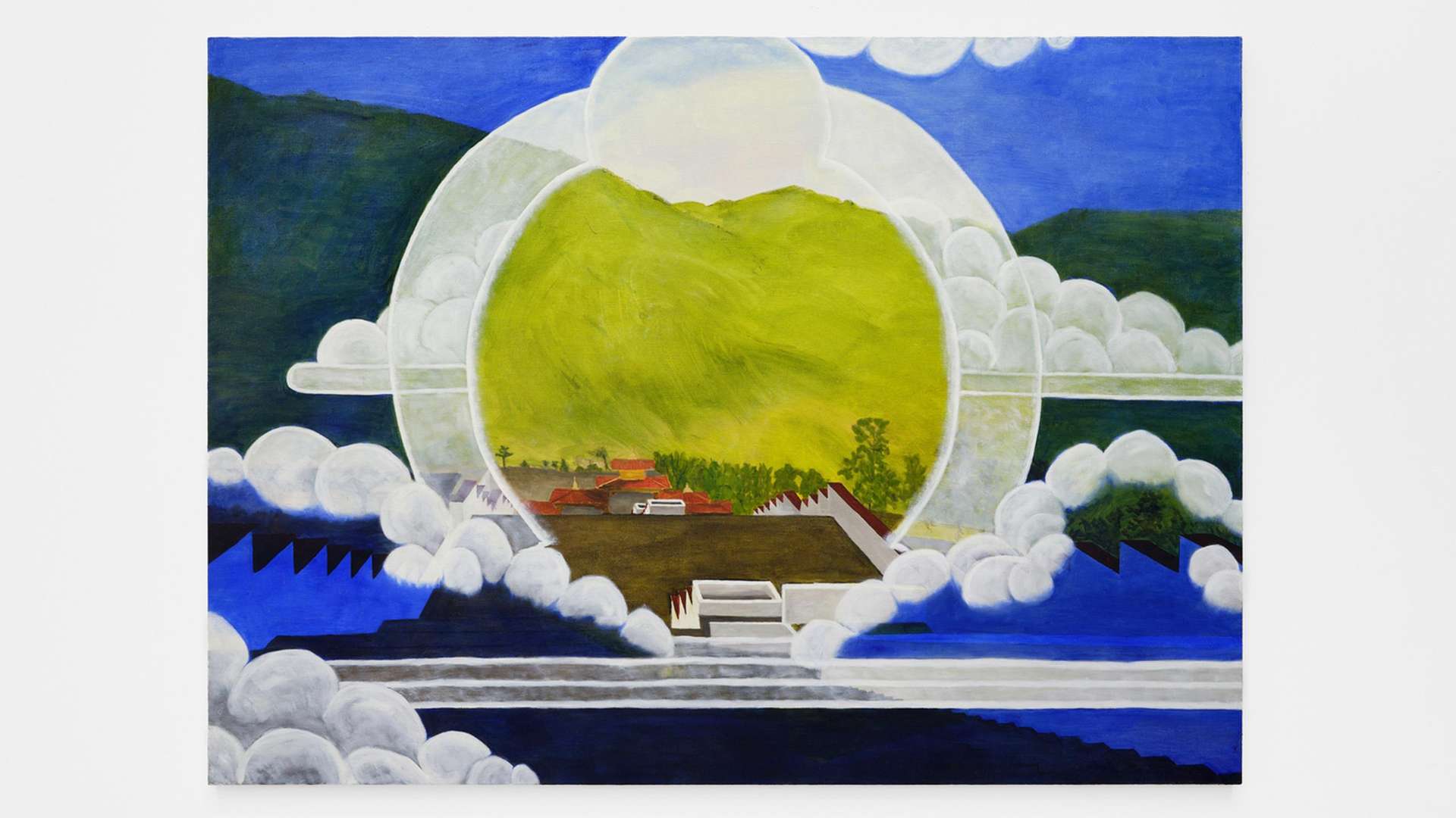 Leidy Churchman, Buddha&rsquo;s Field (Bhutan), 2025, Oil on canvas, 106.7 &times; 147.3 x 2.5 cm | &copy; Leidy Churchman