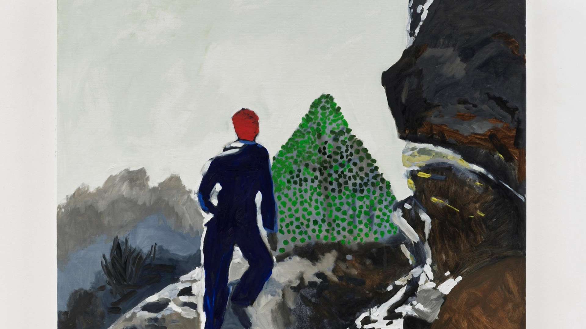 Zhao Gang, Confession of a Child of the Century, 2025, Oil on canvas, 120 &times; 150 &times; 4.5 cm | Courtesy Lisson Gallery, Shanghai