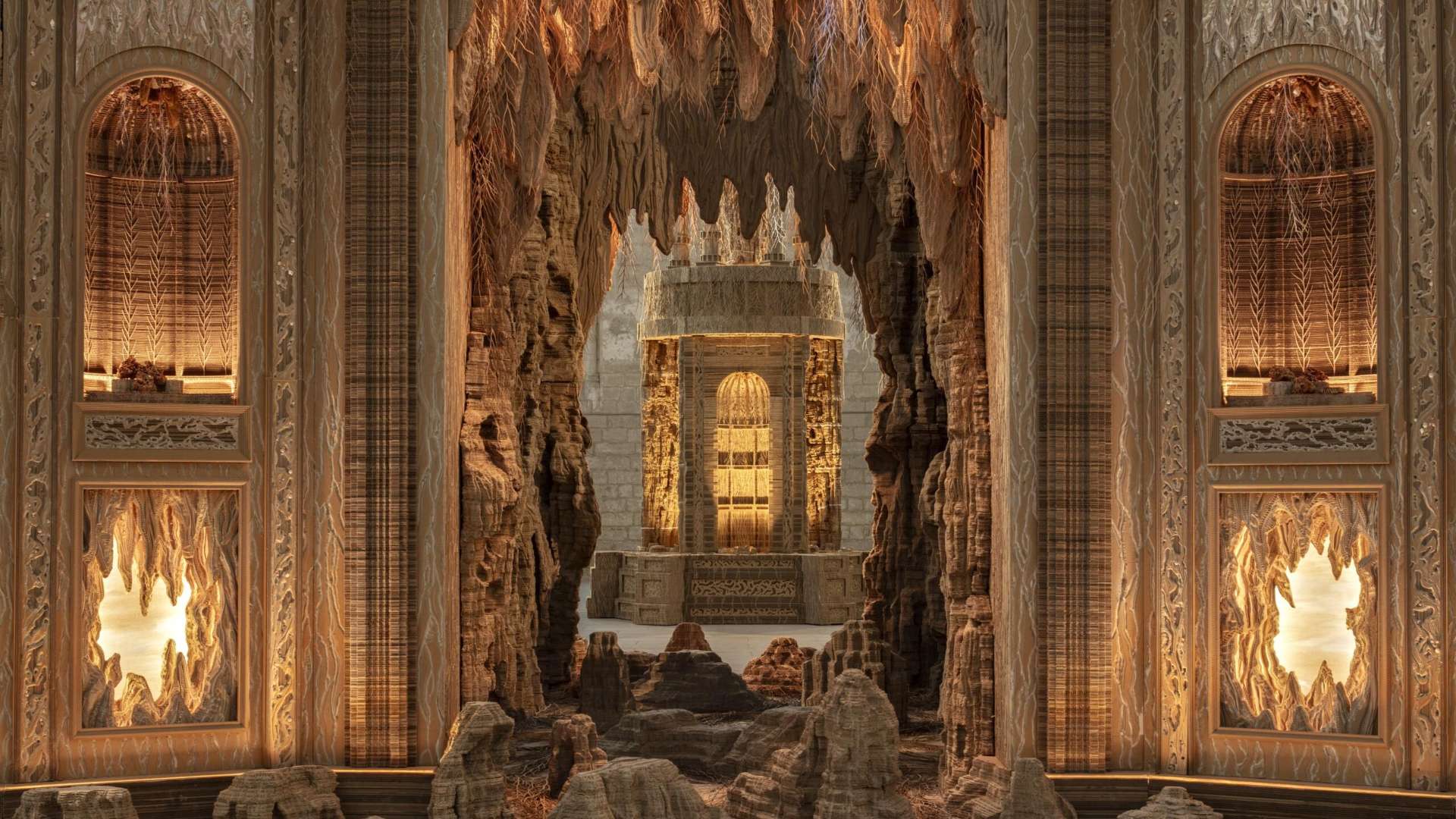 Eva Jospin, Palazzo, 2023, Palais des papes, Avignon | Photo: &copy; Beno&icirc;t Fougeirol | &copy; Adagp, Paris, 2025