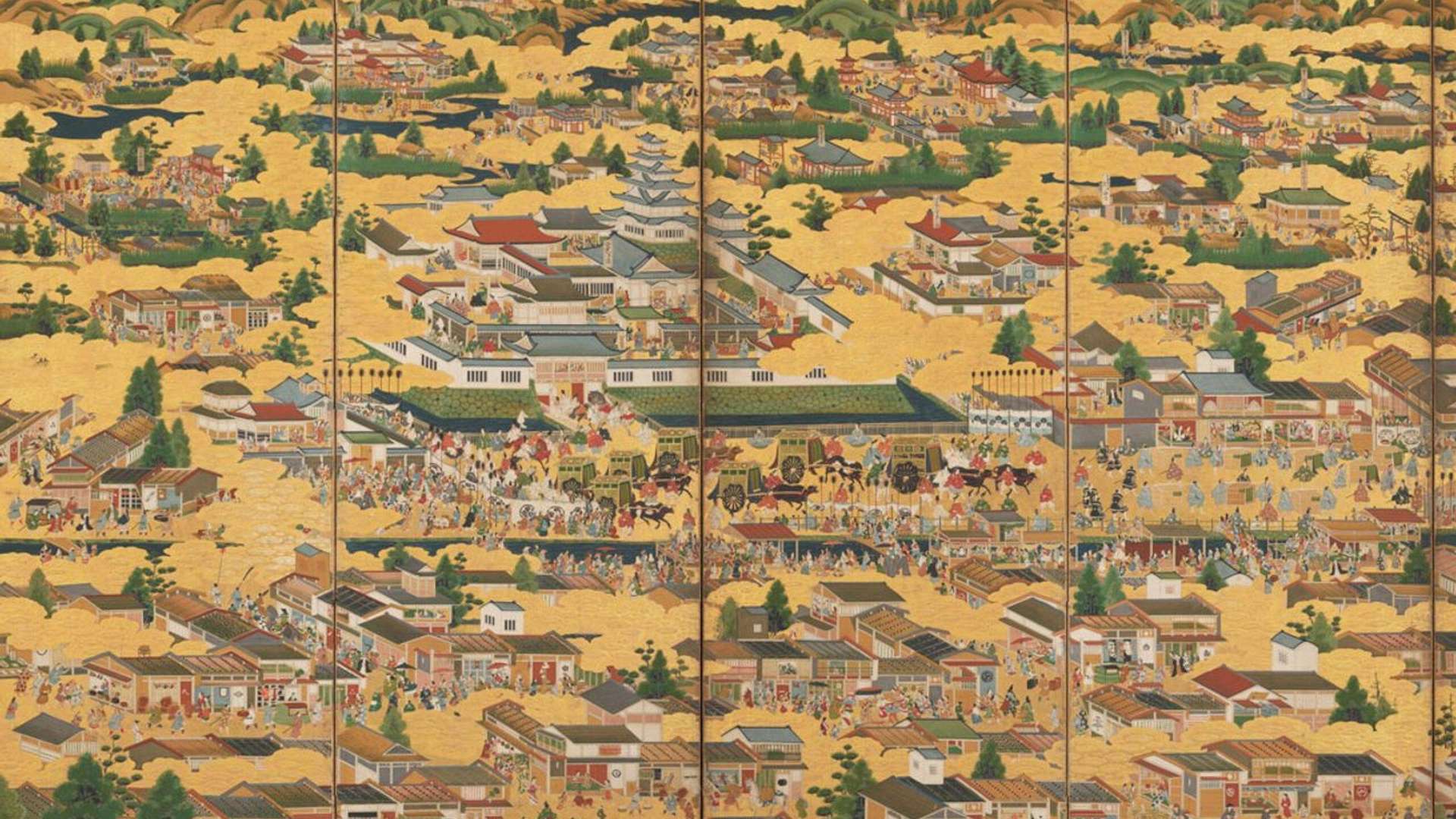 Unknown artist, Views of Kyoto City and Its Surroundings, Edo Period | Courtesy &copy; Artizon Museum, Tokyo