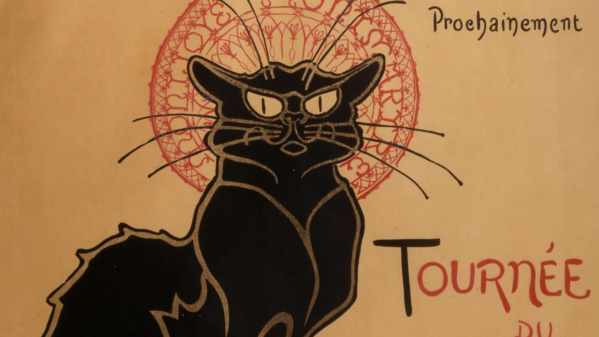 Th&eacute;ophile Steinlen, Tourn&eacute;e du Chat Noir de Rodolphe Salis (Tour of Rodolphe Salis' Chat Noir) | Courtesy &copy; Mitsubishi Ichigokan Museum