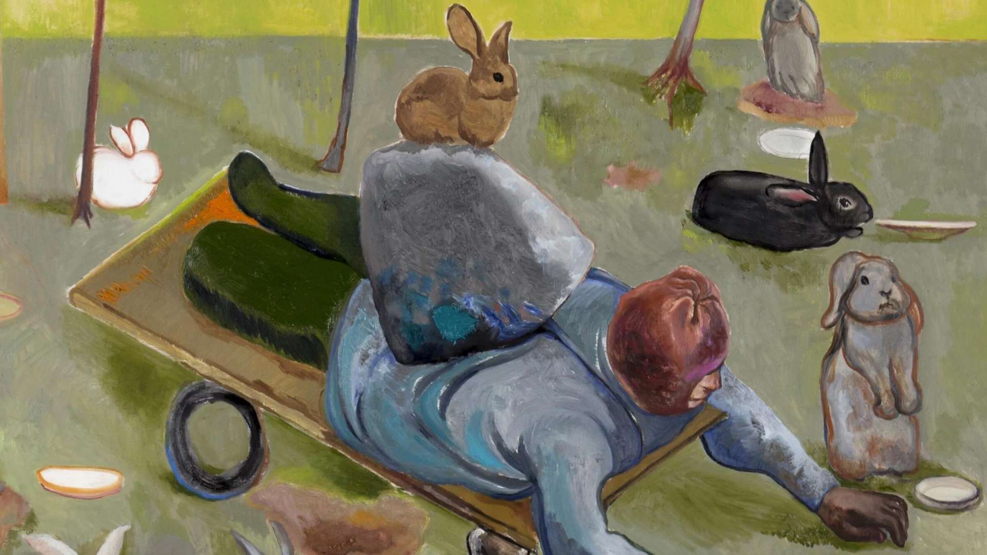 Duan Jianyu, A Good Guy (detail), 2017, Oil on canvas, 140 &times; 180 cm | &copy; Duan Jianyu | Courtesy Vitamin Creative Space