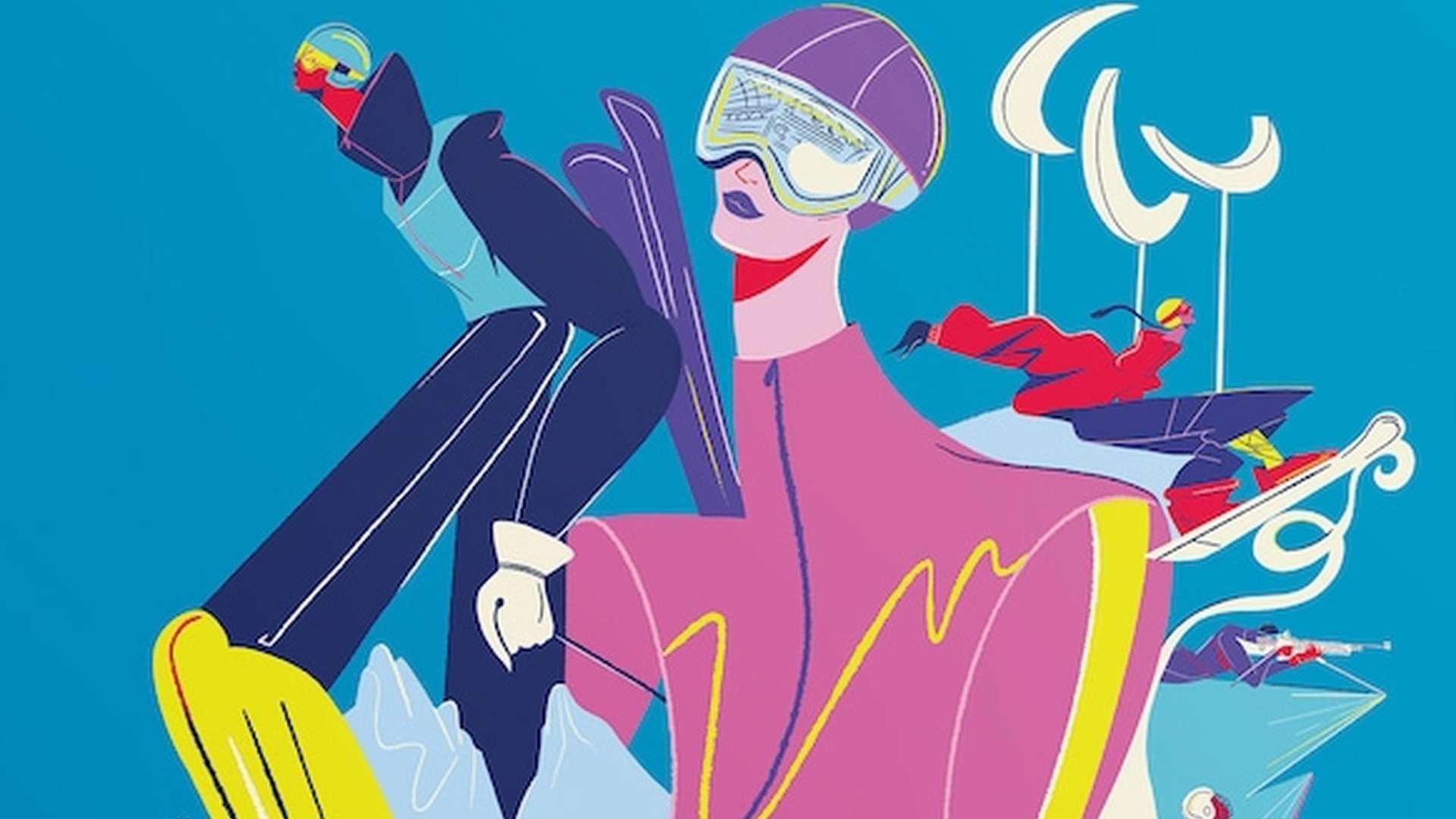 Poster for the Milano Cortina 2026 Paralympic Winter Games by Carolina Altavilla