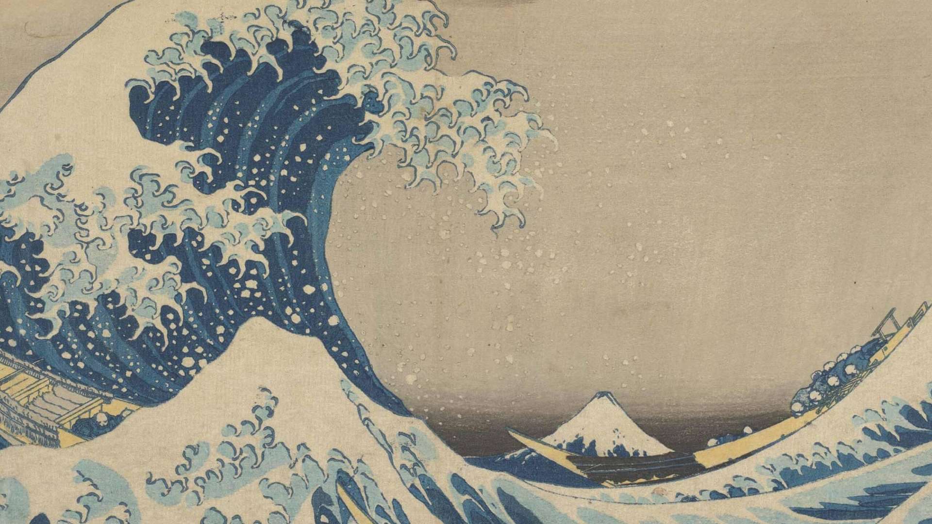 Katsushika Hokusai, The Great Wave off Kanagawa, 1831, Series Thirty-six Views of Mount Fuji, Colour woodblock print on paper, 25 &times; 37.3 cm, Krakow National Museum