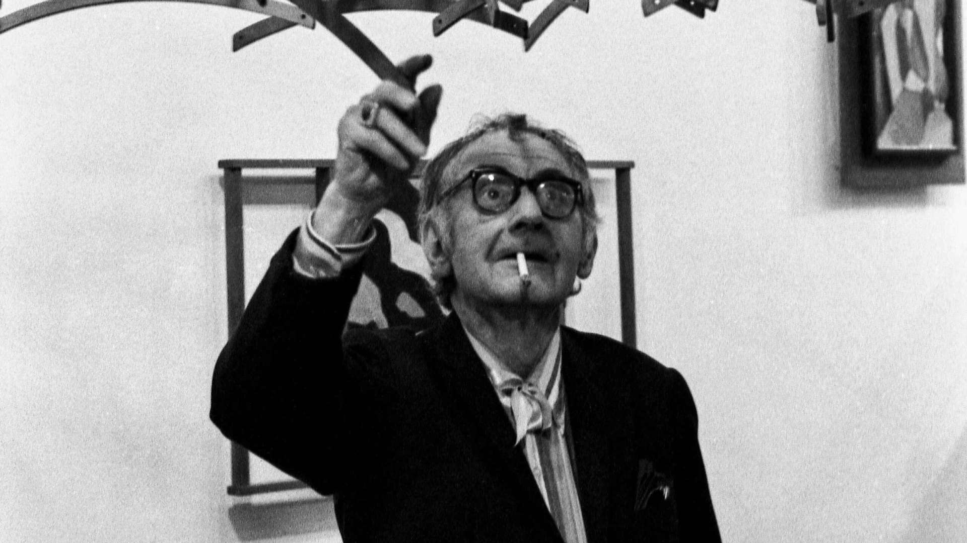 Man Ray at the opening of the exhibition I Have Never Painted a Recent Tableau, Studio Marconi, Milan, 1969 | Photo: Enrico Cattaneo