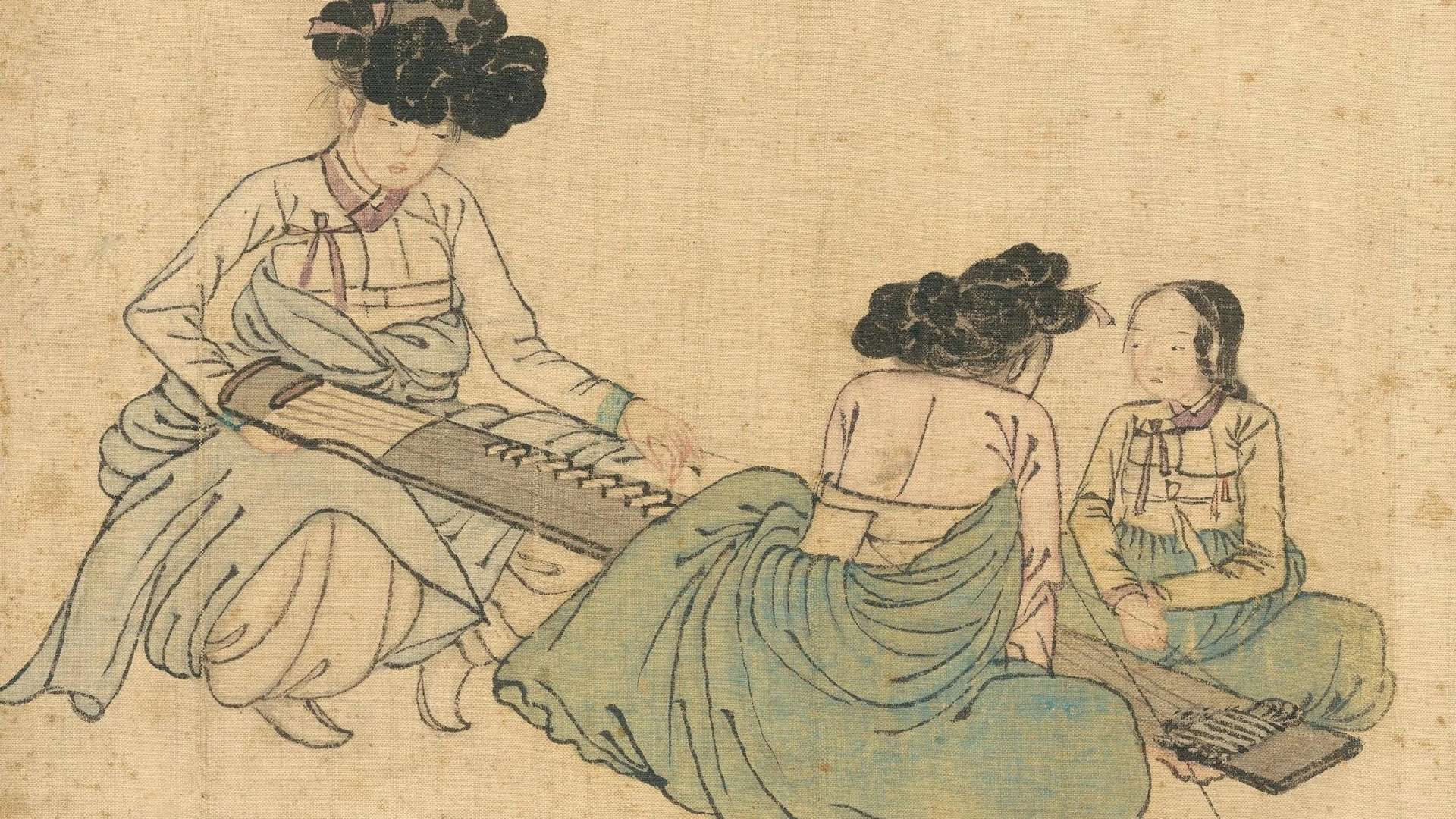 Shin Yun-bok (active late 18th - early 19th century), Album of Scenes from Women's Life, Korea, Joseon Dynasty (1392-1910) | Courtesy &copy; National Museum of Korea