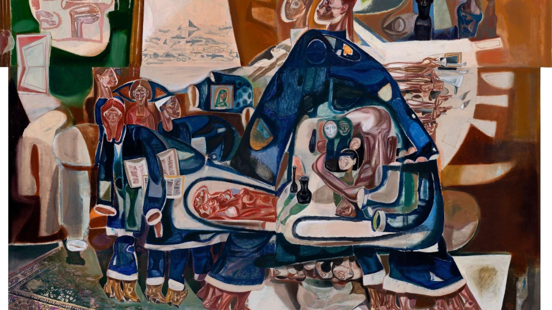 Tesfaye Urgessa, The Dormant Dream, 2025-2026, Oil on canvas | Courtesy &copy; Tesfaye Urgessa / Saatchi Yates, London