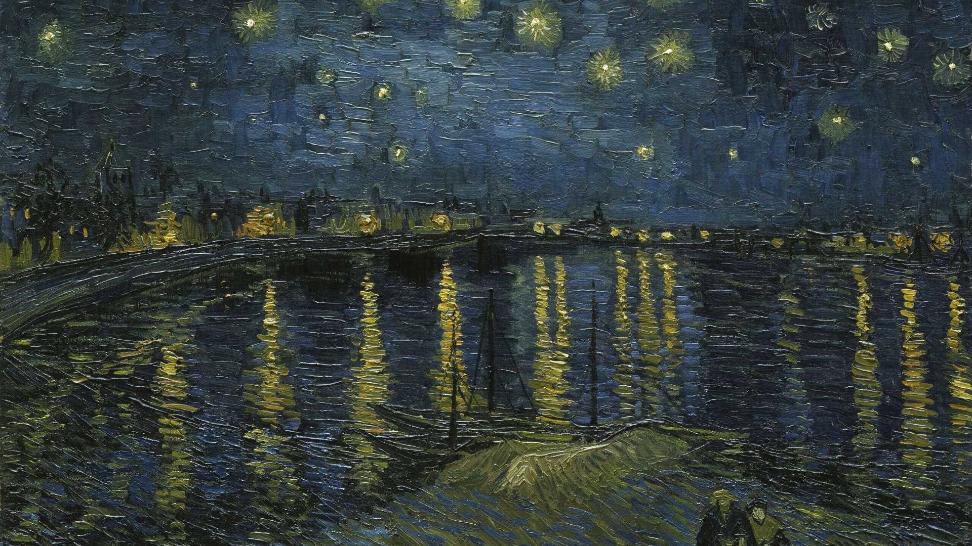 Vincent van Gogh, Starry Night over the Rh&ocirc;ne, 1888, Mus&eacute;e d'Orsay, Paris