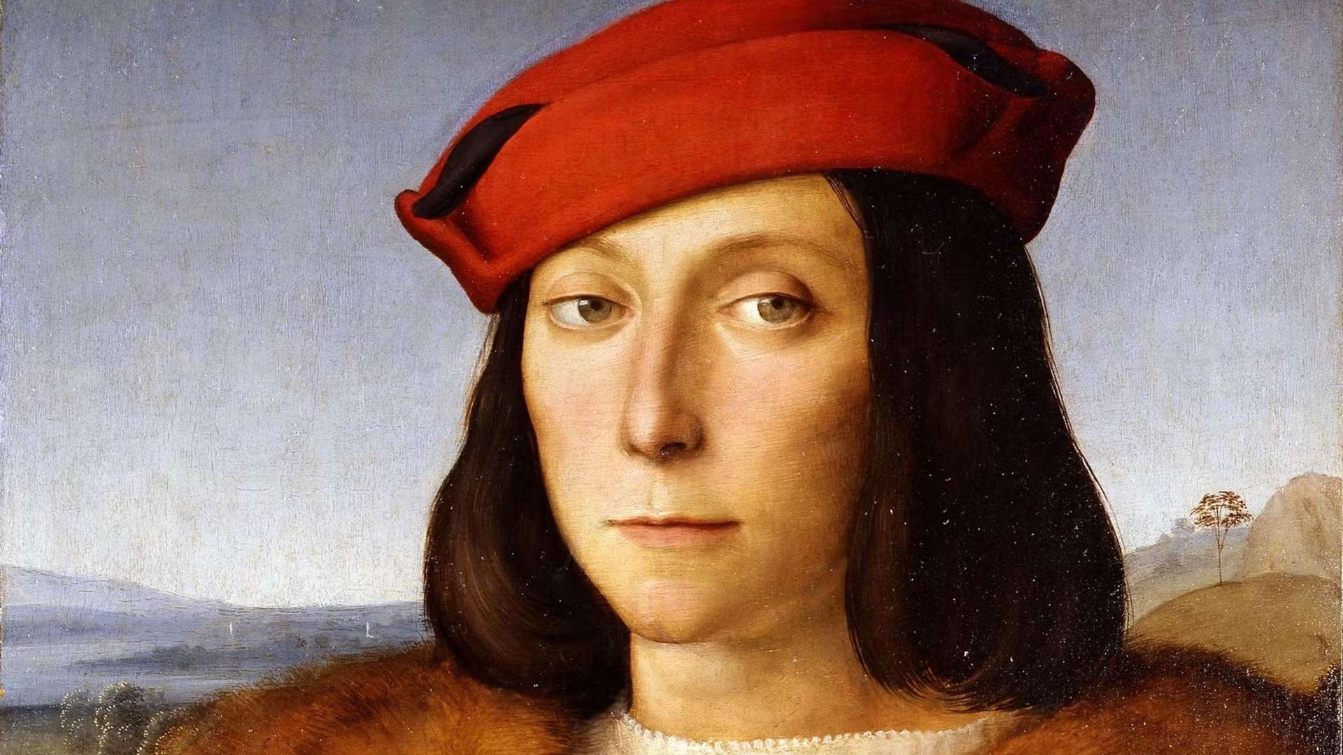 Raffaello Sanzio, Portrait of a Young Man with an Apple, Circa 1504, Palazzo Pitti, Florence