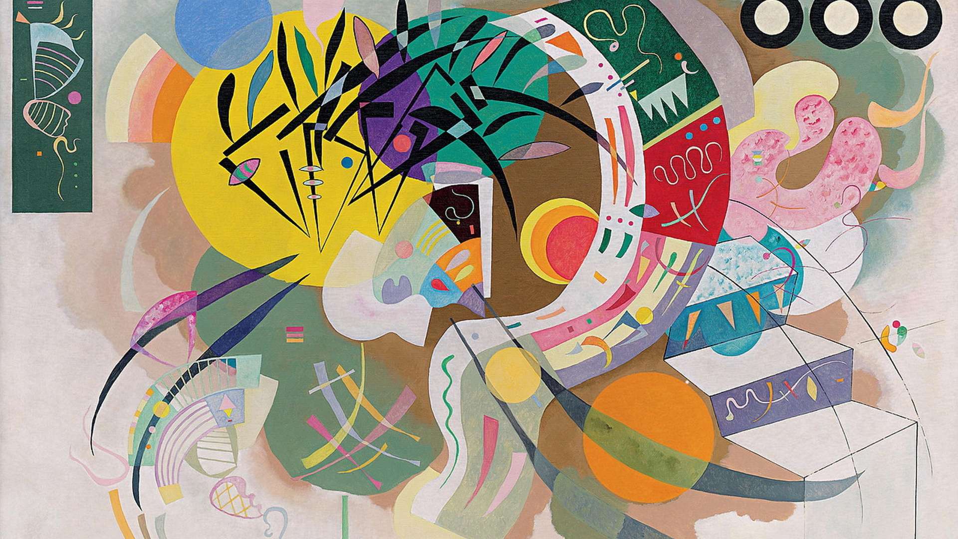 Vasily Kandinsky, Dominant Curve, 1936 | Courtesy &copy; Solomon R. Guggenheim Museum, New York | Photo: Kristopher McKay &copy; 2025 The Solomon R. Guggenheim Foundation, New York