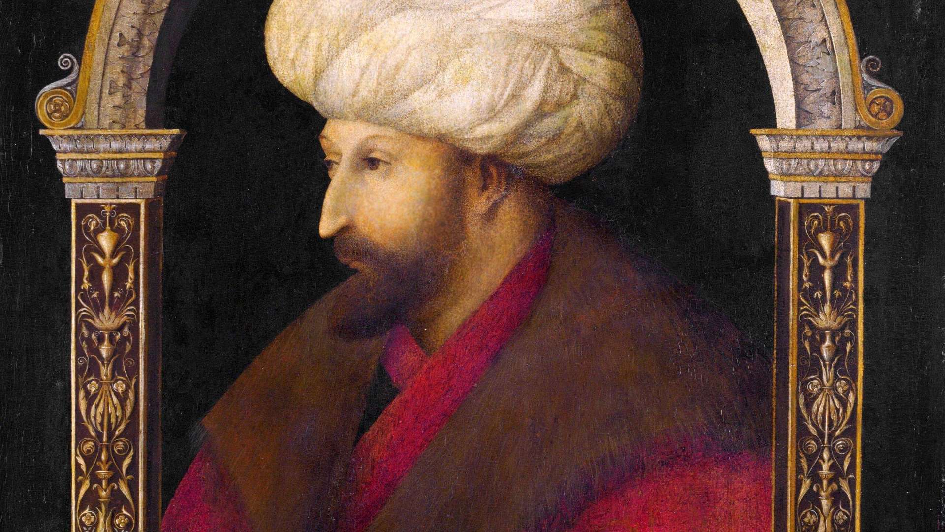 Gentile Bellini, Portrait of Sultan Mehmet II, 1480 | Courtesy &copy; The National Gallery, London