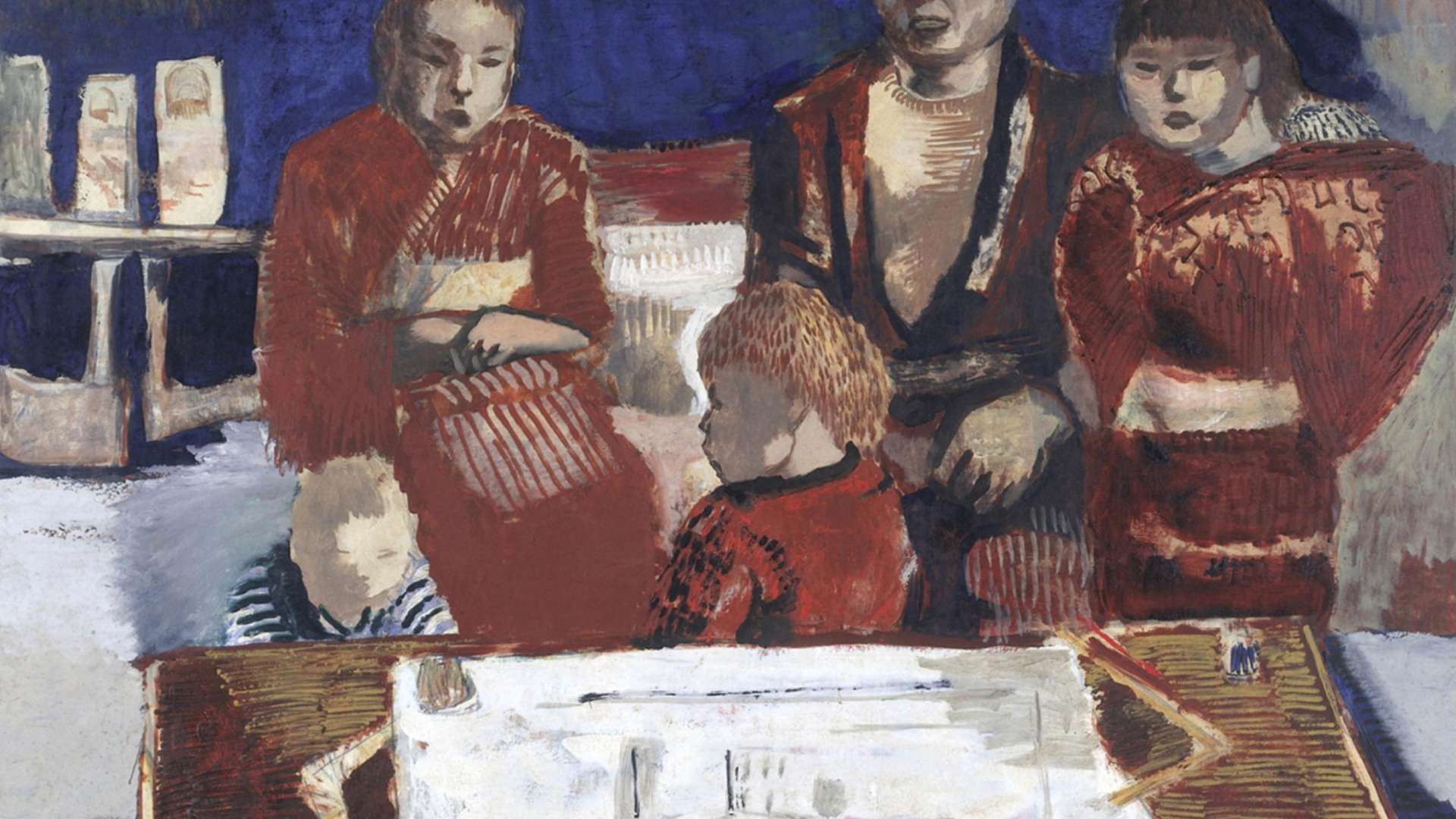 Maeta Kanji, Family of a Master Carpenter, 1928, Tottori Prefectural Museum of Art | Courtesy &copy; Tokyo Station Gallery