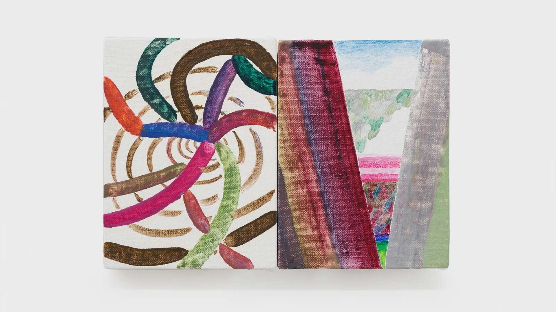 Daniel Chen, Valley 1, 2026, Oil on canvas | Courtesy Daniel Chen / Capsule Shanghai