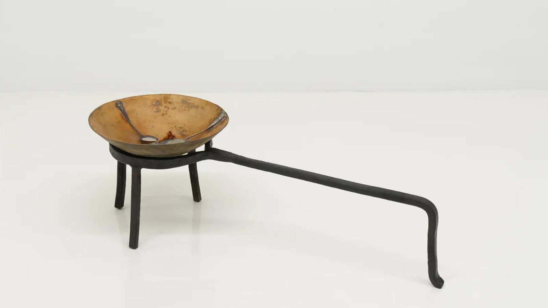 Xue Ying, A family of three, yet to meet, 2026, Bronze, red copper, wrought iron, dried flower | Courtesy Xue Ying / Capsule Shanghai