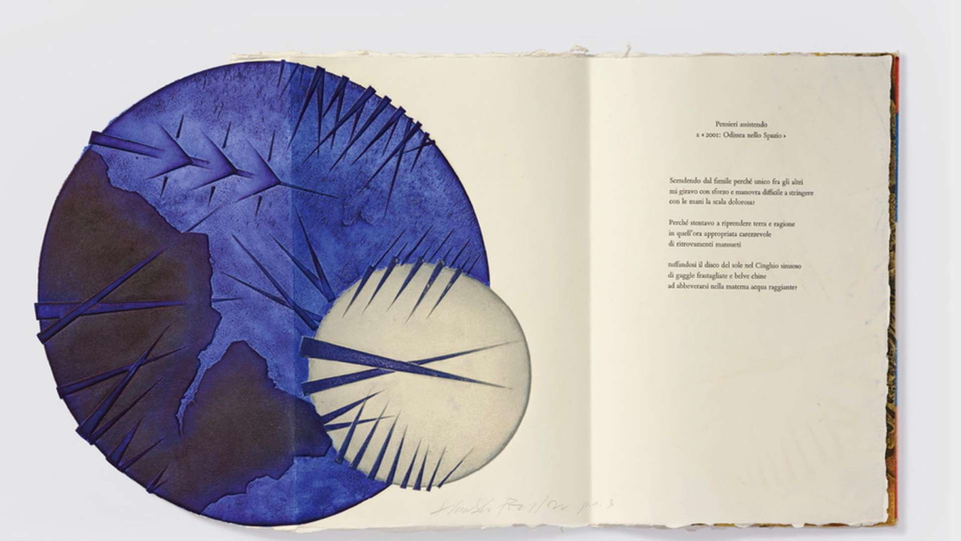 Arnaldo Pomodoro, La Gioia delle Rose e del Cielo, 1993, 255 &times; 355 mm, Editzione A.P. 1/3, Pi&ugrave; un'edizione numerata di 110 | Courtesy Wang Ji