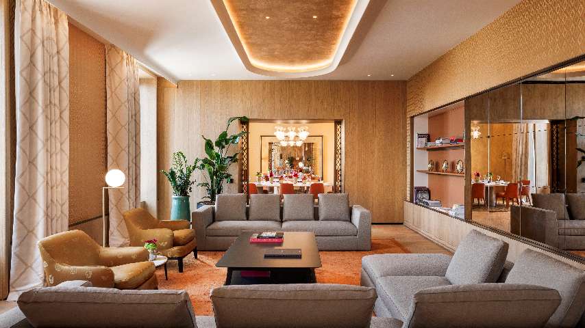 Bulgari Hotel Roma The Bulgari Suite Living Room