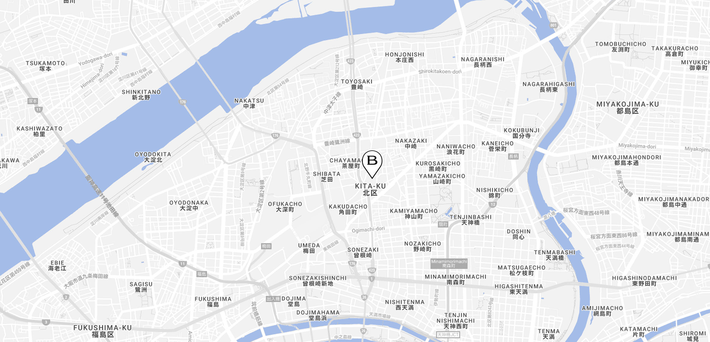 map Osaka