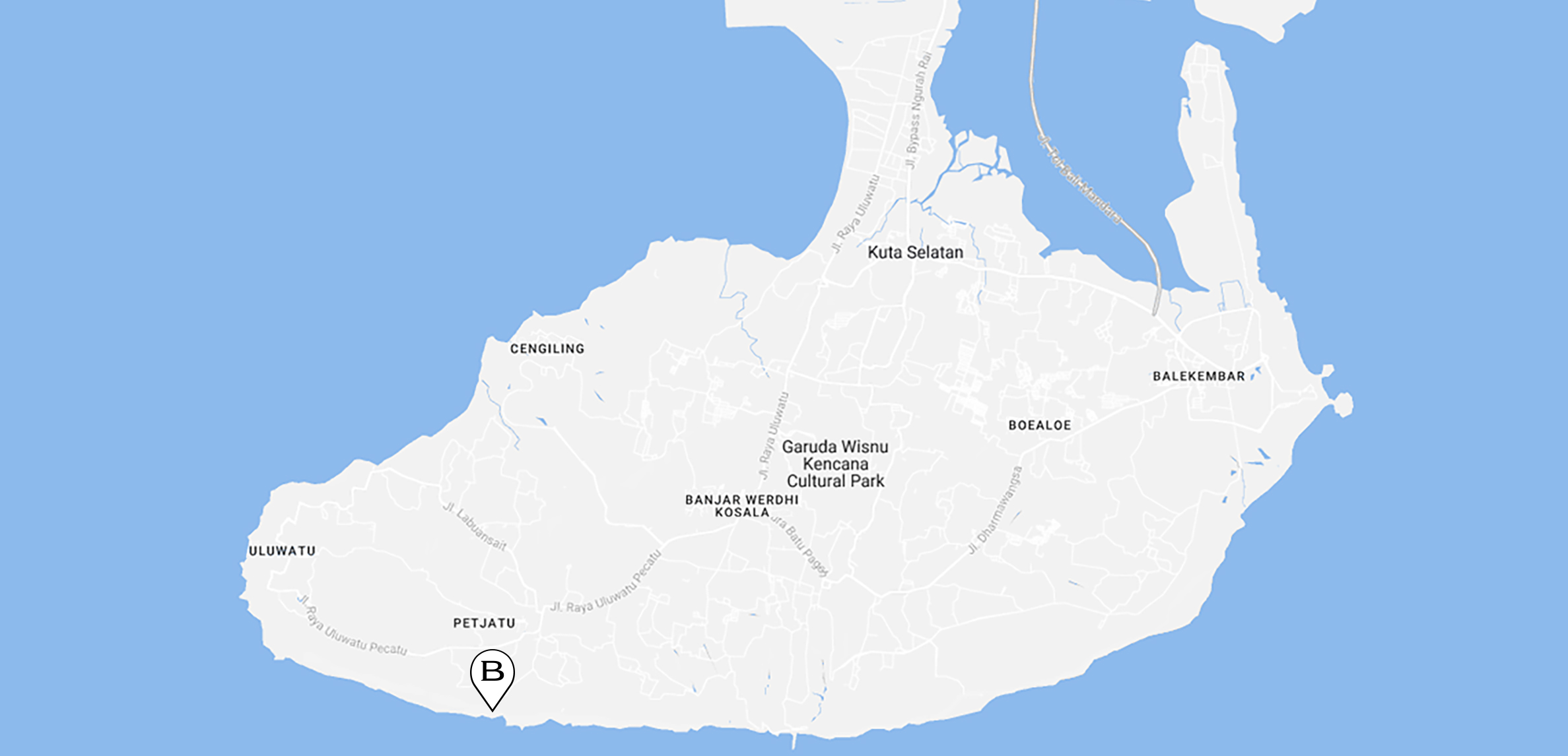 map Bali