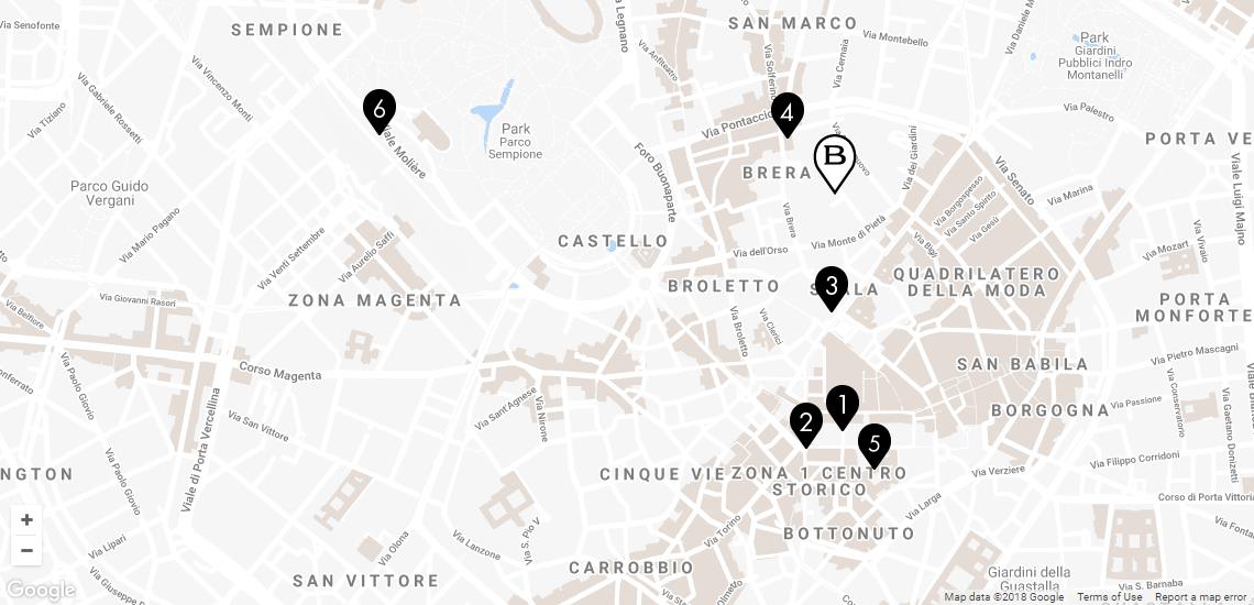 Exclusive Luxury Hotel In Downtown Milan Italy Bvlgari Milano The Perfect Location Places Map